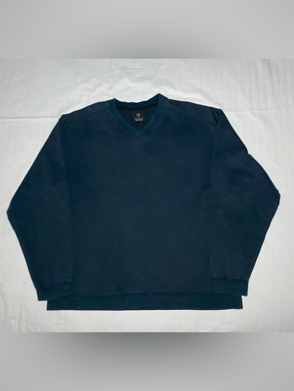 Vintage Nike Golf Fleece Pullover Mens Large Black V-Neck Sweater Sweatshirt Y2K